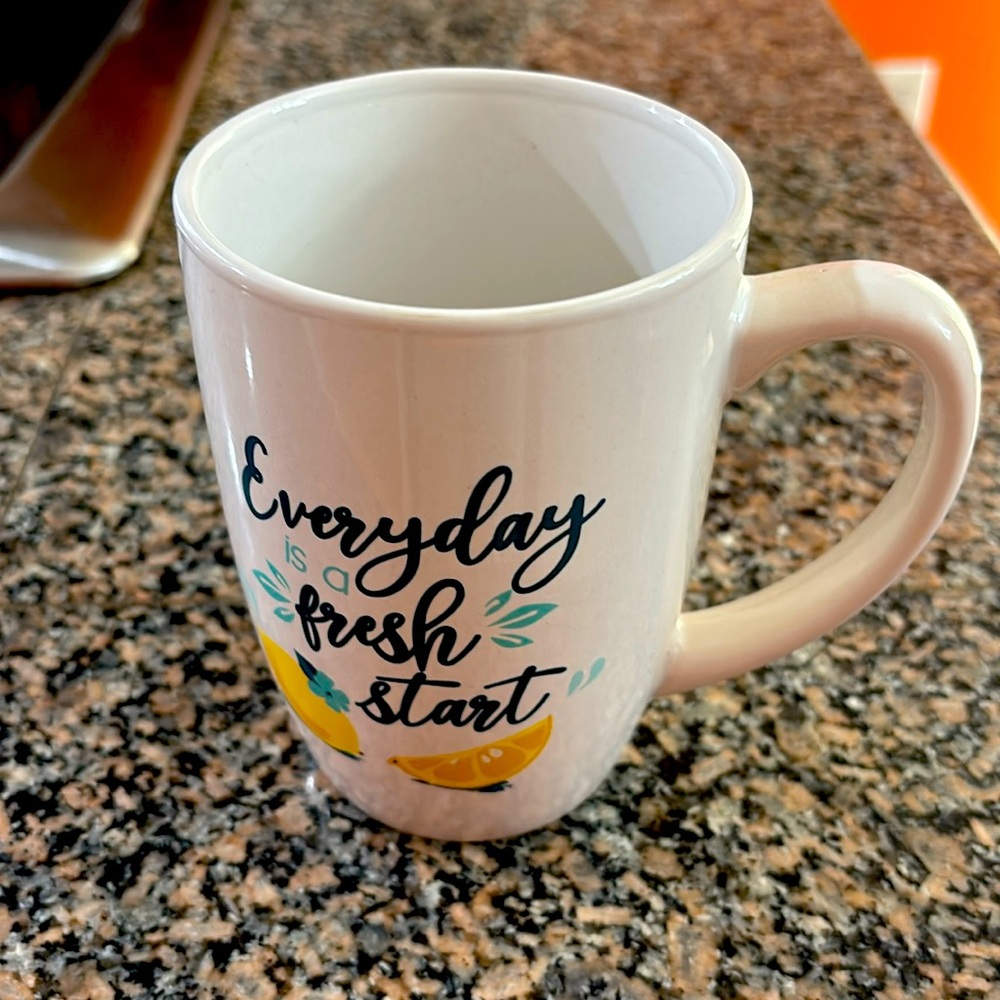 Royal Norfolk Mug “Every Day Is A Fresh Start” Ceramic Coffee Tea Mug